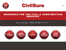 Tablet Screenshot of civilsure.co.za